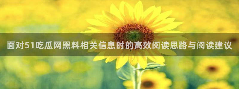 热门事件大全:面对51吃瓜网黑料相关信息时的高效阅读思路与阅读建议