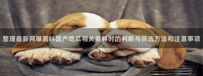网络黑料资讯:整理最新网曝黑料国产吃瓜相关资料时的判断与筛选方法和注意事项